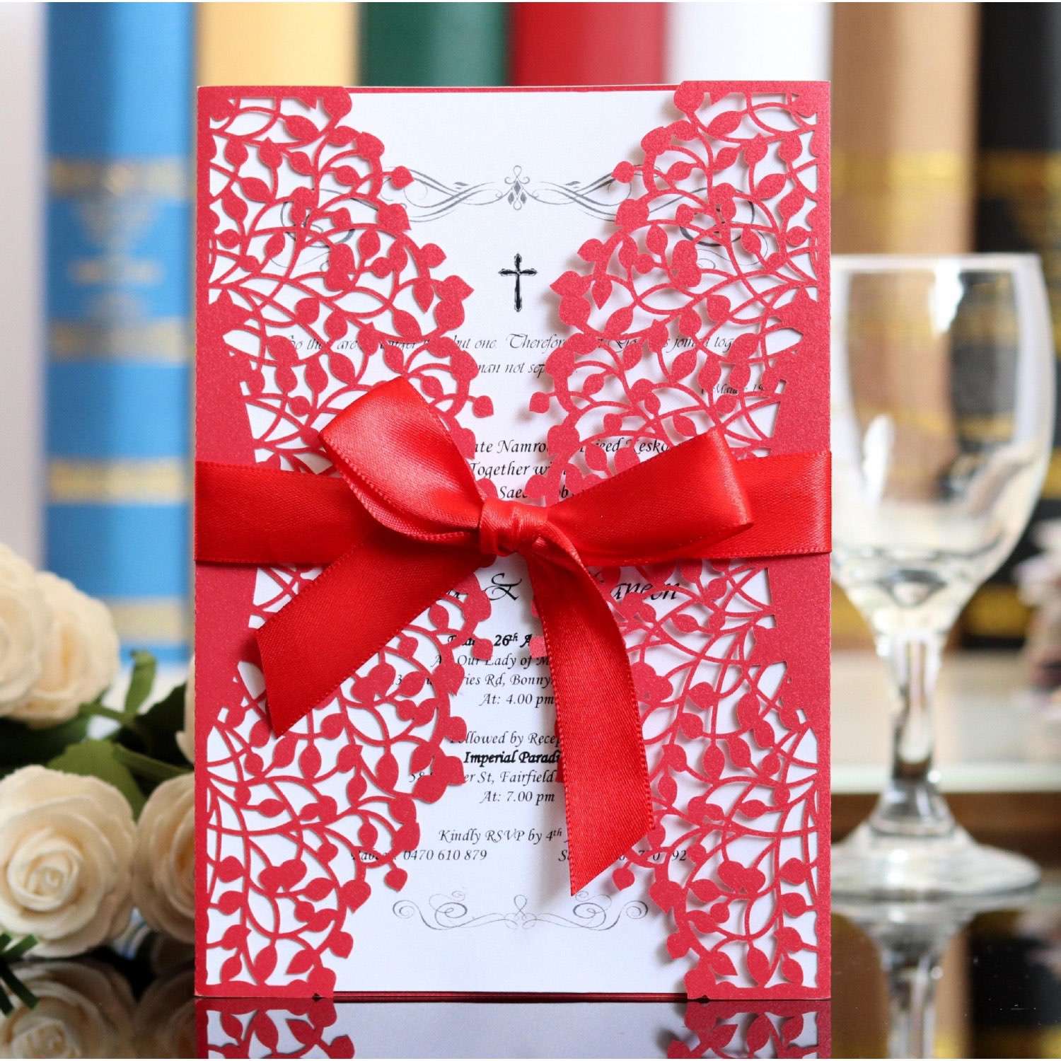 Laser Invitation Card With Envelope Wedding Invitation Rectangle 2020